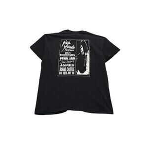 Rare 90s Neil Young x Pearl Jam Tour Tee Large
